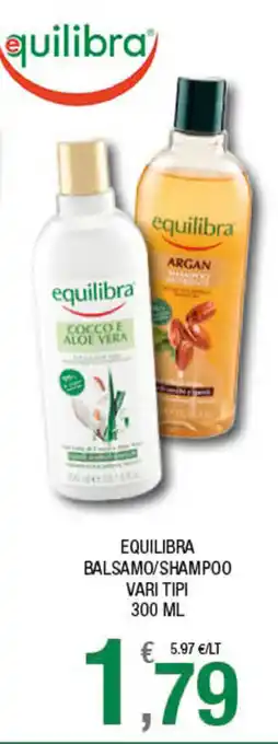 Splendidi e Splendenti Equilibra Balsamo/Shampoo 300ml offerta