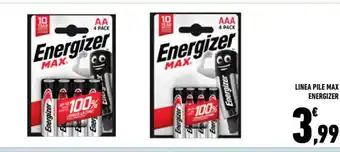 Conad LINEA PILE MAX ENERGIZER offerta