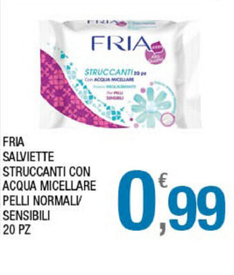 Splendidi e Splendenti Fria Salviette Struccanti con Acqua Micellare Pelli Normali/Sensibili 20 pz offerta
