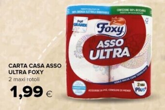 Tigre CARTA CASA ASSO ULTRA FOXY 2 maxi rotoli offerta