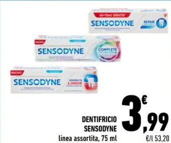 Conad DENTIFRICIO SENSODYNE linea assortita, 75 ml offerta