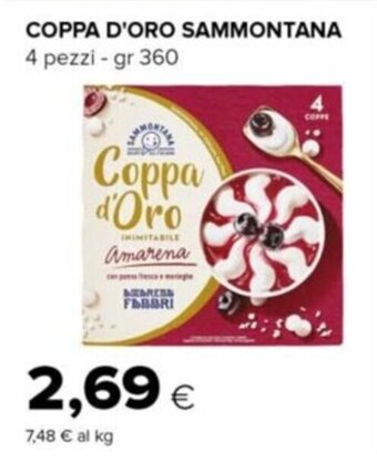 Tigre COPPA D'ORO SAMMONTANA 4 pezzi - gr 360 offerta