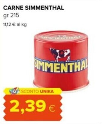 Tigre CARNE SIMMENTHAL gr 215 offerta