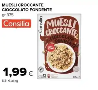 Tigre Consilia MUESLI CROCCANTE CIOCCOLATO FONDENTE gr 375 offerta