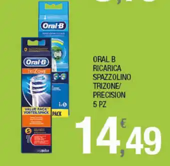 Splendidi e Splendenti Oral-B Ricarica Spazzolino Trizone/Precision 5pz offerta