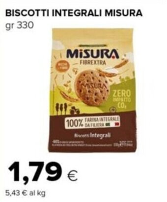 Tigre BISCOTTI INTEGRALI MISURA gr 330 offerta