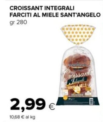 Tigre CROISSANT INTEGRALI FARCITI AL MIELE SANT'ANGELO gr 280 offerta
