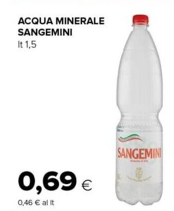Tigre ACQUA MINERALE SANGEMINI lt 1,5 offerta