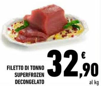 Conad FILETTO DI TONNO SUPERFROZEN DECONGELATO offerta