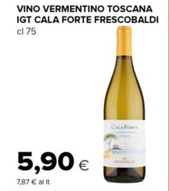 Tigre VINO VERMENTINO TOSCANA IGT CALA FORTE FRESCOBALDI cl 75 offerta