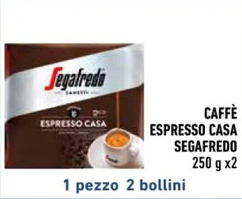 Conad CAFFÈ ESPRESSO CASA SEGAFREDO 250 g x2 offerta