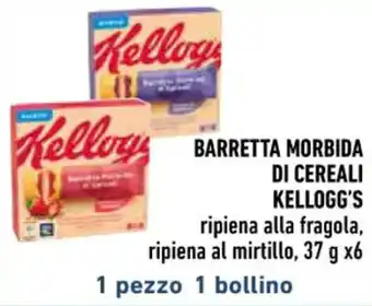 Conad BARRETTA MORBIDA DI CEREALI KELLOGG'S ripiena alla fragola, ripiena al mirtillo, 37 g x6 offerta