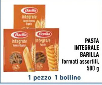 Conad PASTA INTEGRALE BARILLA formati assortiti, 500 g offerta