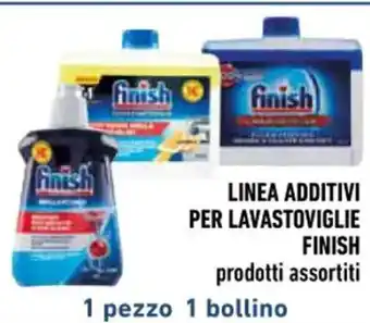 Conad LINEA ADDITIVI PER LAVASTOVIGLIE FINISH prodotti assortiti offerta