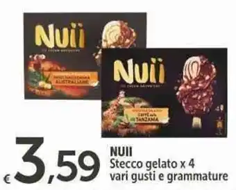 Carrefour Express NUII Stecco gelato x 4 vari gusti e grammature offerta
