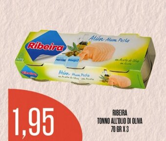 Supermercati Pasquale Prisco RIBEIRA TONNO ALL'OLIO DI OLIVA 70 GR X 3 offerta