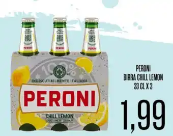 Supermercati Pasquale Prisco PERONI BIRRA CHILL LEMON 33 CL X 3 offerta