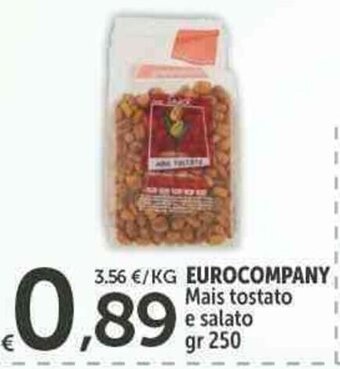 Carrefour Express EUROCOMPANY Mais tostato e salato gr 250 offerta
