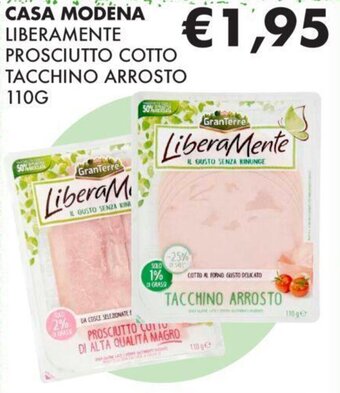 Eté CASA MODENA LIBERAMENTE PROSCIUTTO COTTO TACCHINO ARROSTO 110G offerta