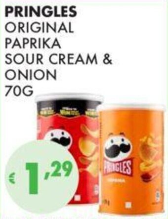 Eté PRINGLES ORIGINAL PAPRIKA SOUR CREAM & ONION 70G offerta