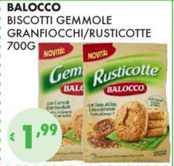 Eté BALOCCO BISCOTTI GEMMOLE GRANFIOCCHI/RUSTICOTTE 700G offerta