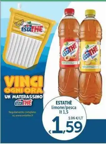 Carrefour Express ESTATHÈ limone/pesca It 1,5 offerta