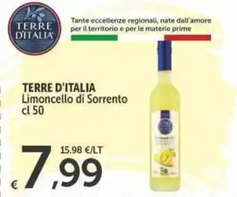 Carrefour Express TERRE D'ITALIA Limoncello di Sorrento cl 50 offerta