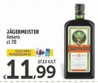 Carrefour Express JÄGERMEISTER Amaro cl 70 offerta