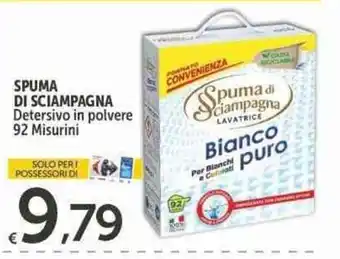 Carrefour Express SPUMA DI SCIAMPAGNA Detersivo in polvere 92 Misurini offerta