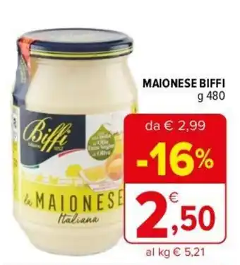Iperal MAIONESE BIFFI g 480 offerta