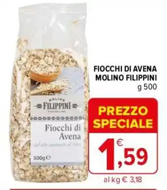 Iperal FIOCCHI DI AVENA MOLINO FILIPPINI g 500 offerta
