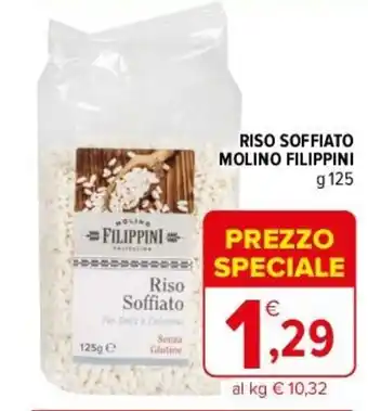 Iperal RISO SOFFIATO MOLINO FILIPPINI g 125 offerta