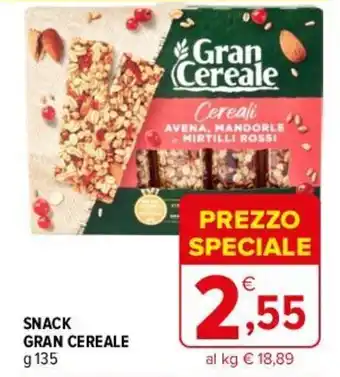 Iperal SNACK GRAN CEREALE g 135 offerta