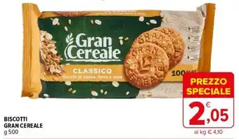 Iperal BISCOTTI GRAN CEREALE g 500 offerta