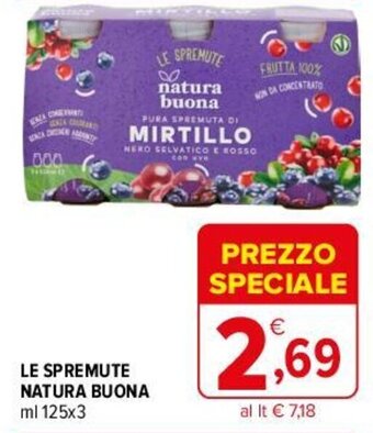 Iperal LE SPREMUTE NATURA BUONA ml 125x3 offerta