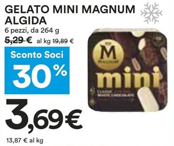 Coop GELATO MINI MAGNUM ALGIDA 6 pezzi, da 264 g offerta