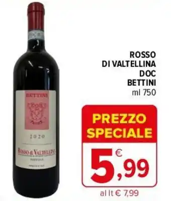 Iperal ROSSO DI VALTELLINA DOC BETTINI ml 750 offerta