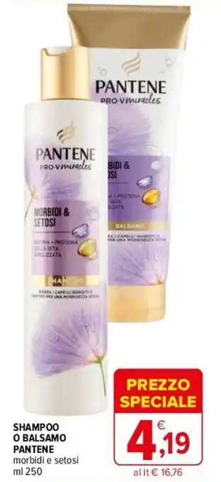 Iperal SHAMPOO O BALSAMO PANTENE morbidi e setosi ml 250 offerta