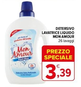 Iperal DETERSIVO LAVATRICE LIQUIDO MON AMOUR 26 lavaggi offerta