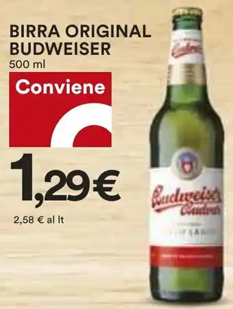Coop BIRRA ORIGINAL BUDWEISER 500 ml offerta