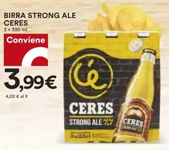 Coop BIRRA STRONG ALE CERES 3 x 330 ml offerta