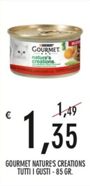 GOURMET NATURE'S CREATIONS TUTTI I GUSTI -85 GR.