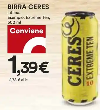 Coop BIRRA CERES lattina. Extreme Ten, 500 ml offerta