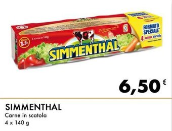 SIMMENTHAL Carne in scatola 4 x 140 g