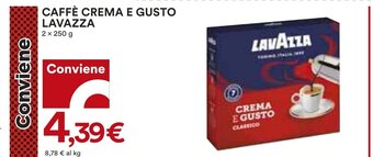 Coop CAFFÈ CREMA E GUSTO LAVAZZA 2 x 250 g offerta
