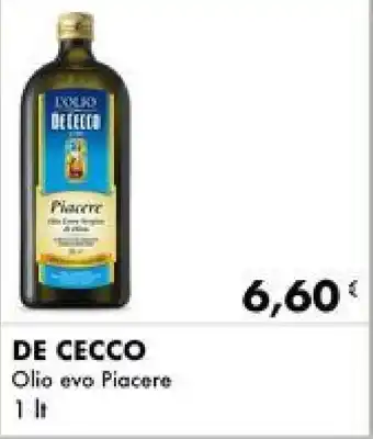 Iper Tosano DE CECCO Olio evo Piacere 1 lt offerta