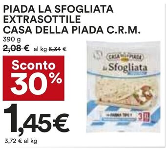 PIADA LA SFOGLIATA EXTRASOTTILE CASA DELLA PIADA C.R.M. 390 g
