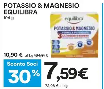 Coop POTASSIO & MAGNESIO EQUILIBRA 104 g offerta