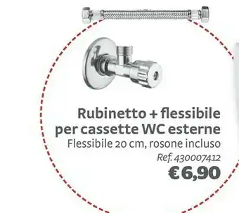Bricocenter Rubinetto + Flessibile Per Casstte Wc Esterne offerta