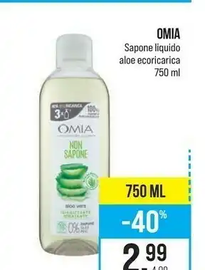 Dolomia Omia Sapone Liquido Aloe Ecoricarica